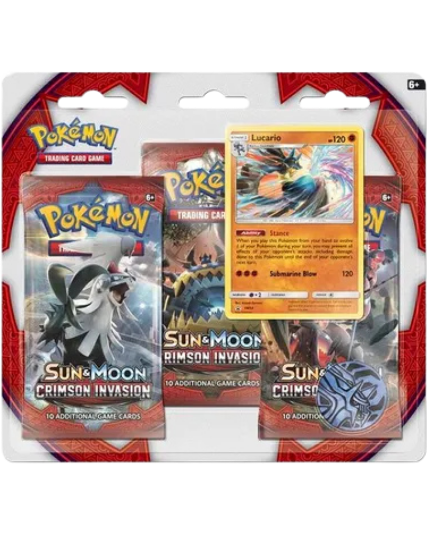 Crimson Invasion 3 Pack Blister [Lucario]