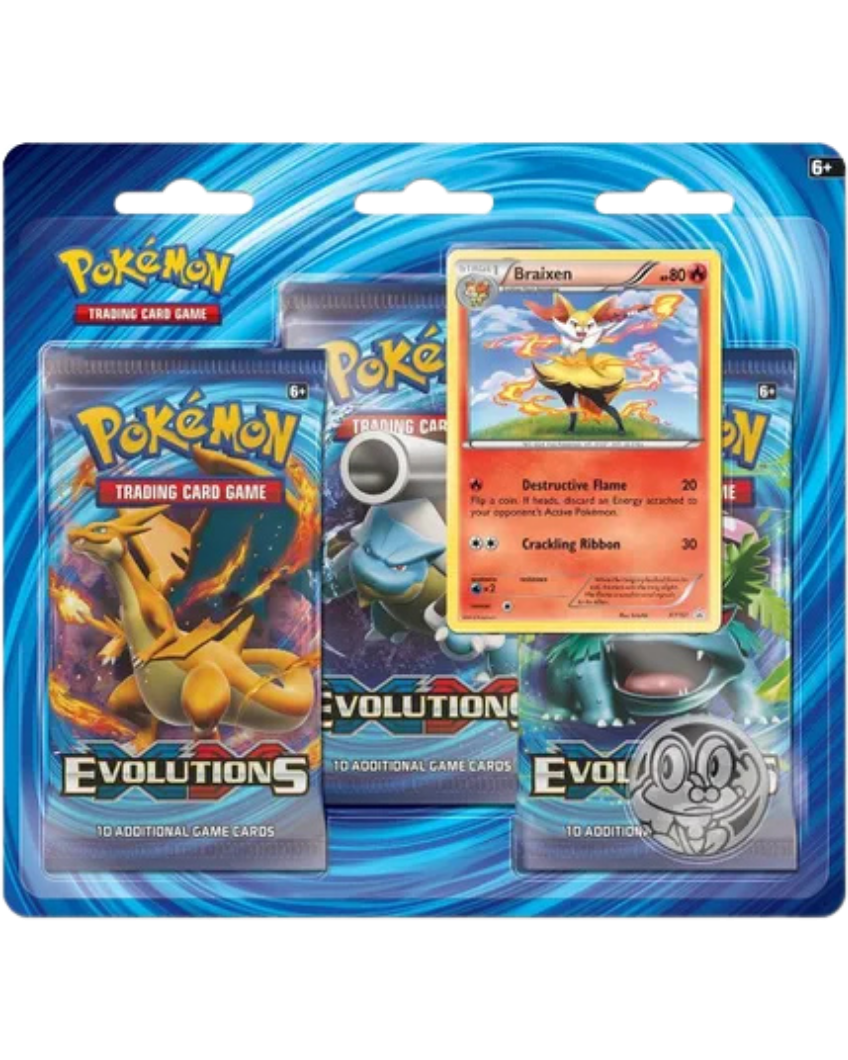XY - Evolutions 3 Pack Blister [Braixen]