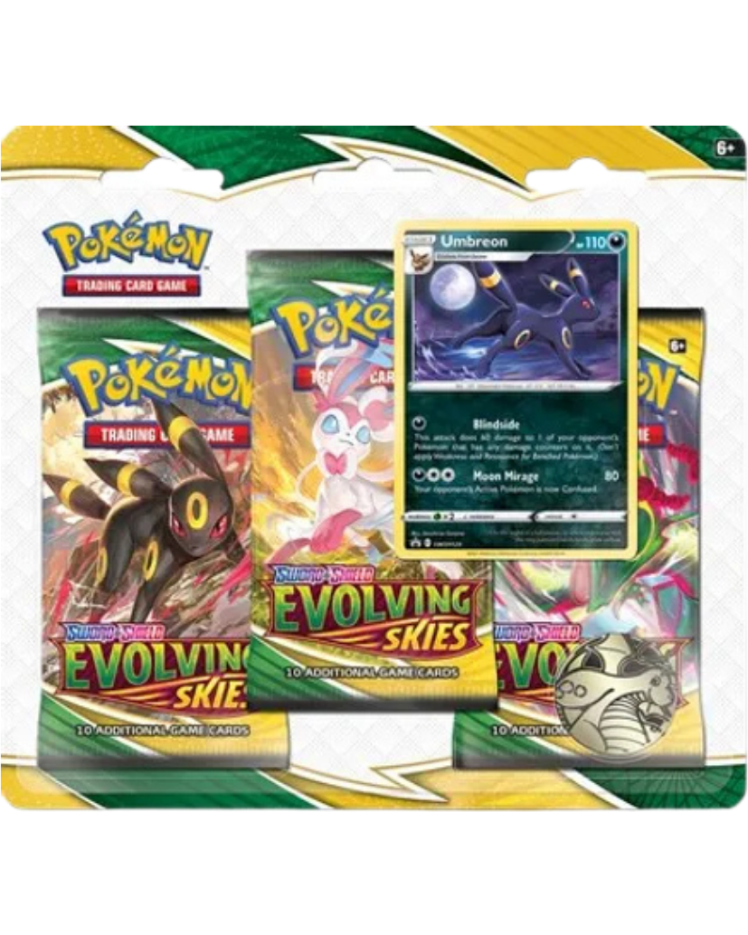 Evolving Skies 3 Pack Blister [Umbreon]
