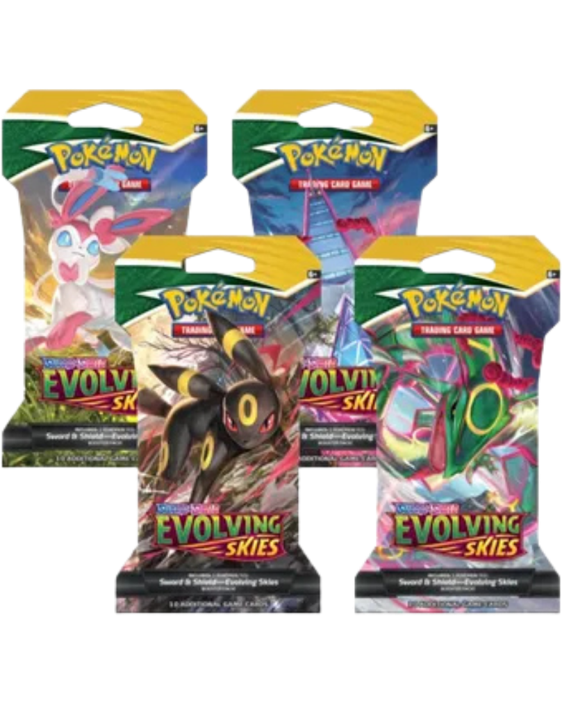 Evolving Skies Sleeved Booster Pack Art Bundle [Set of 4]