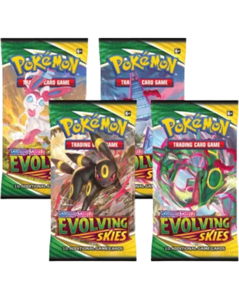 Evolving Skies Booster Pack Art Bundle [Set of 4]