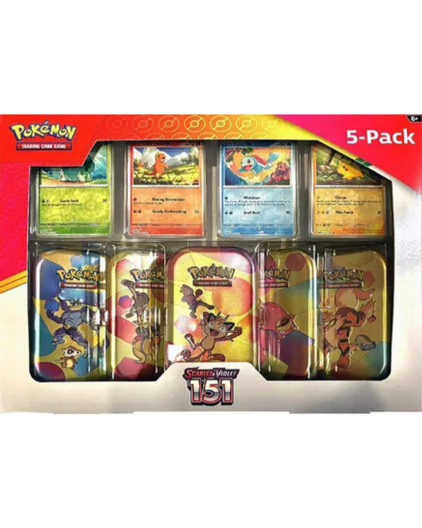 Costco Pokemon Scarlet & Violet 151 Mini Tin 5-pack (Meowth)