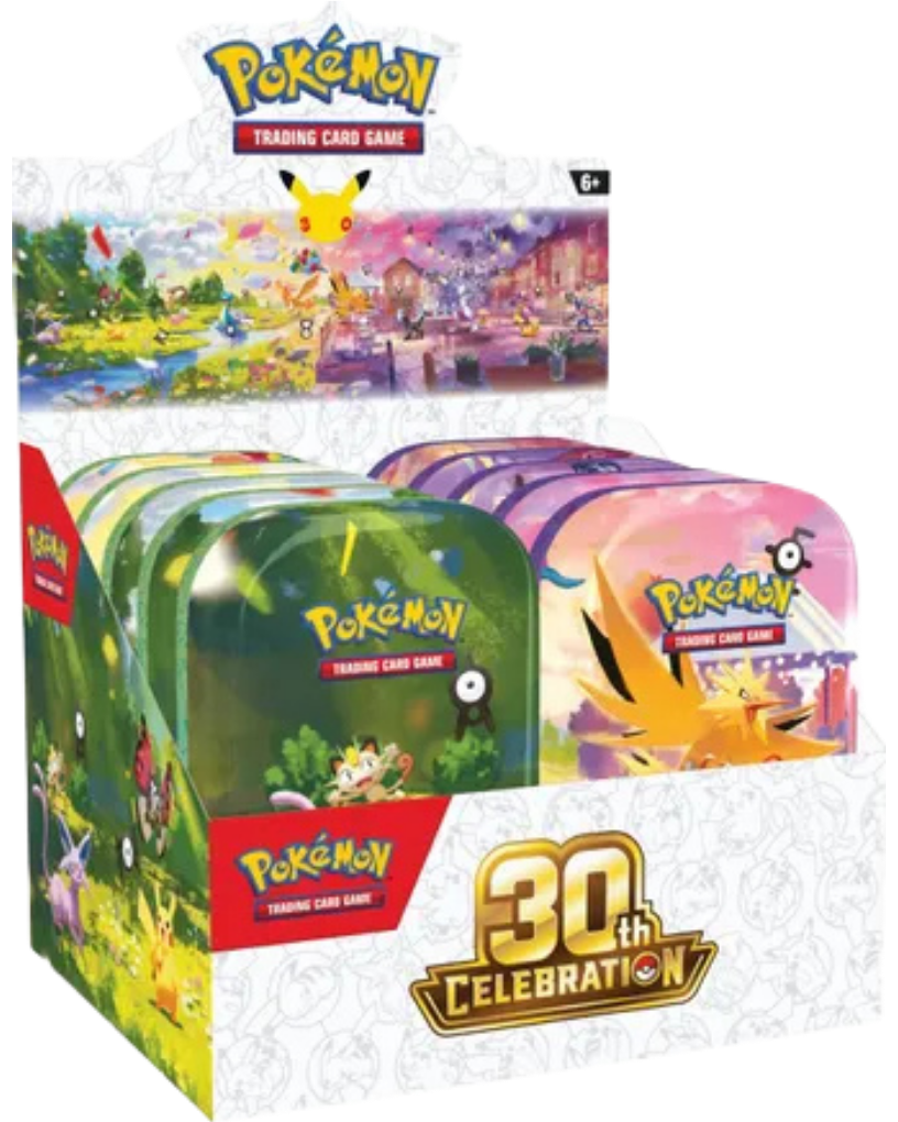 30th Celebration Mini Tin Display