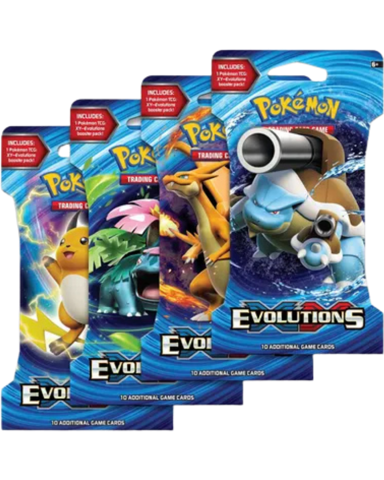 Evolutions Sleeved Booster Pack Art Bundle [Set of 4]
