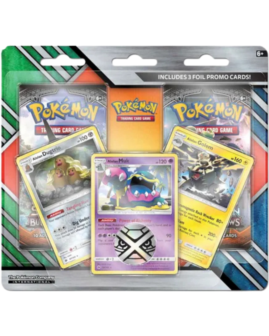 Enhanced 2-Pack Blister Pack [Alolan Dugtrio, Alolan Muk, & Alolan Golem]