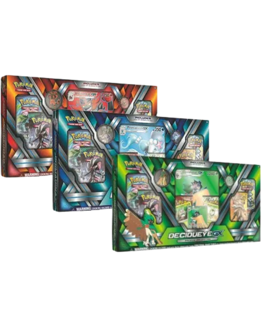 Premium Collection [Set of 3] Decidueye GX, Primarina GX, & Incineroar GX
