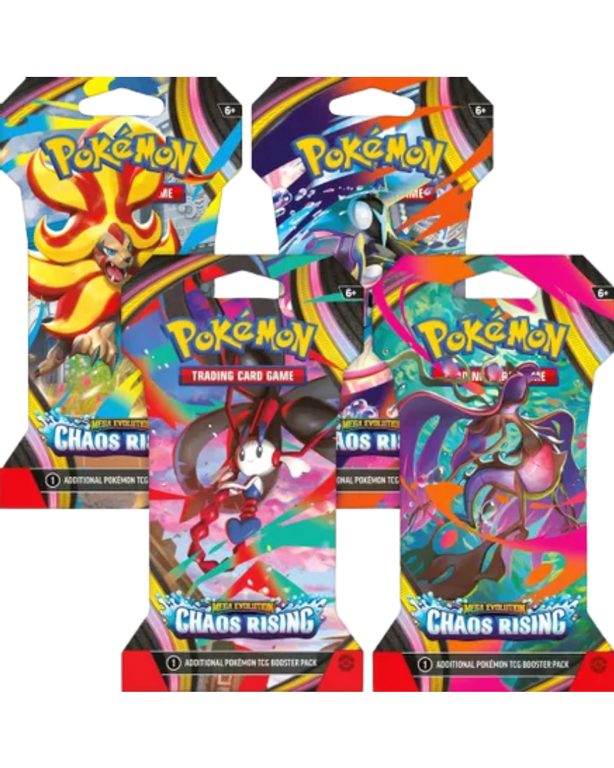 Chaos Rising Sleeved Booster Pack Art Bundle [Set of 4]