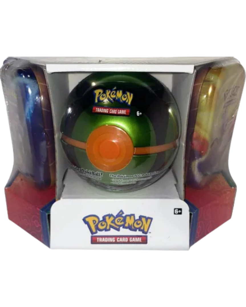 Pokemon - Poke Ball Tin + 2 Kanto Power Mini Tins - Dusk Ball
