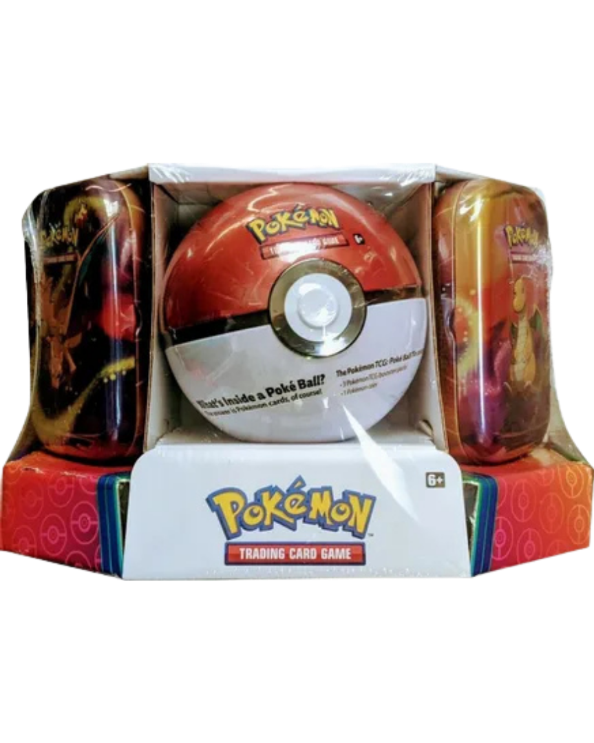 Pokemon - Poke Ball Tin + 2 Kanto Power Mini Tins - Poke Ball