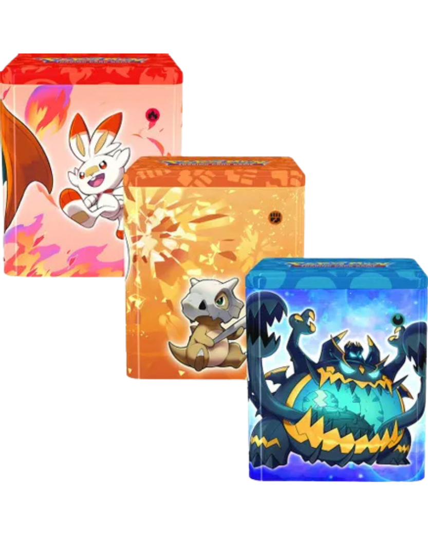 Pokemon Stacking Tins: Fighting-Fire-Darkness [Set of 3]