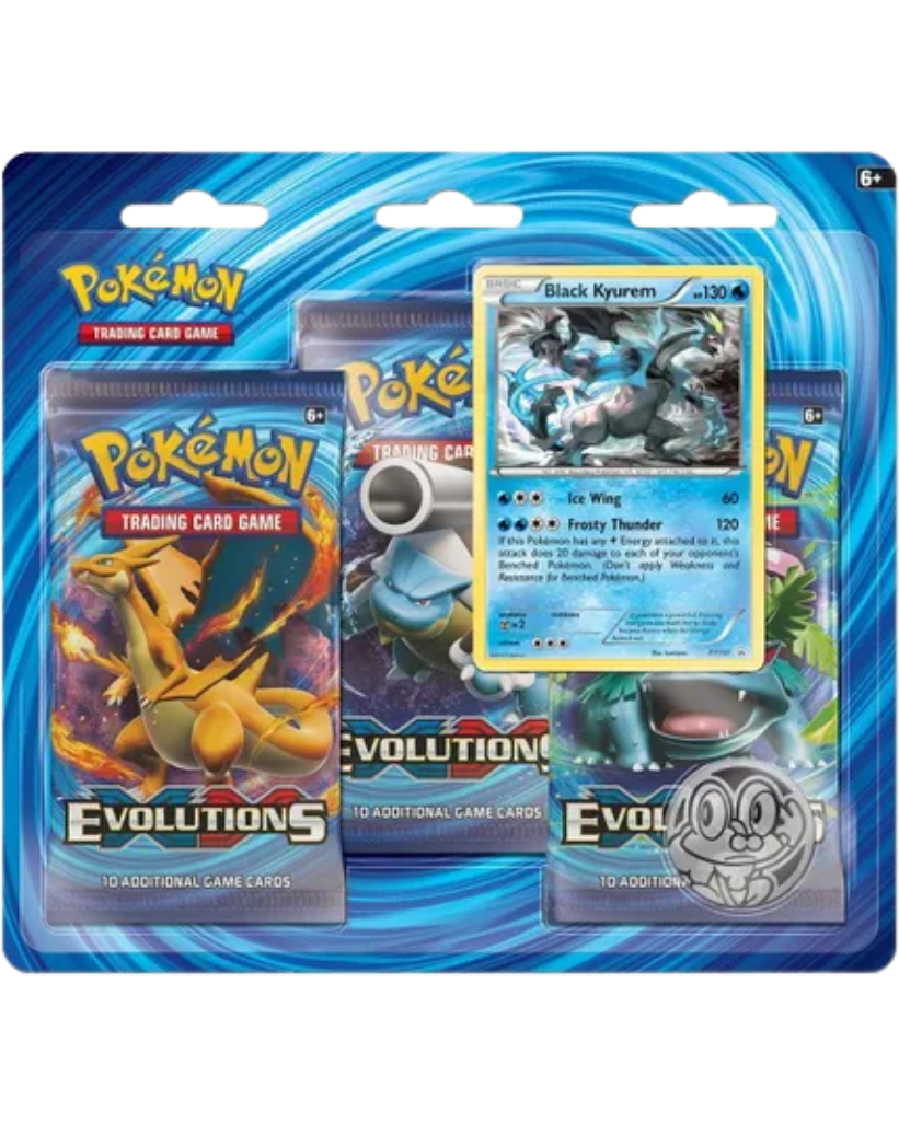 XY - Evolutions 3 Pack Blister [Black Kyurem]