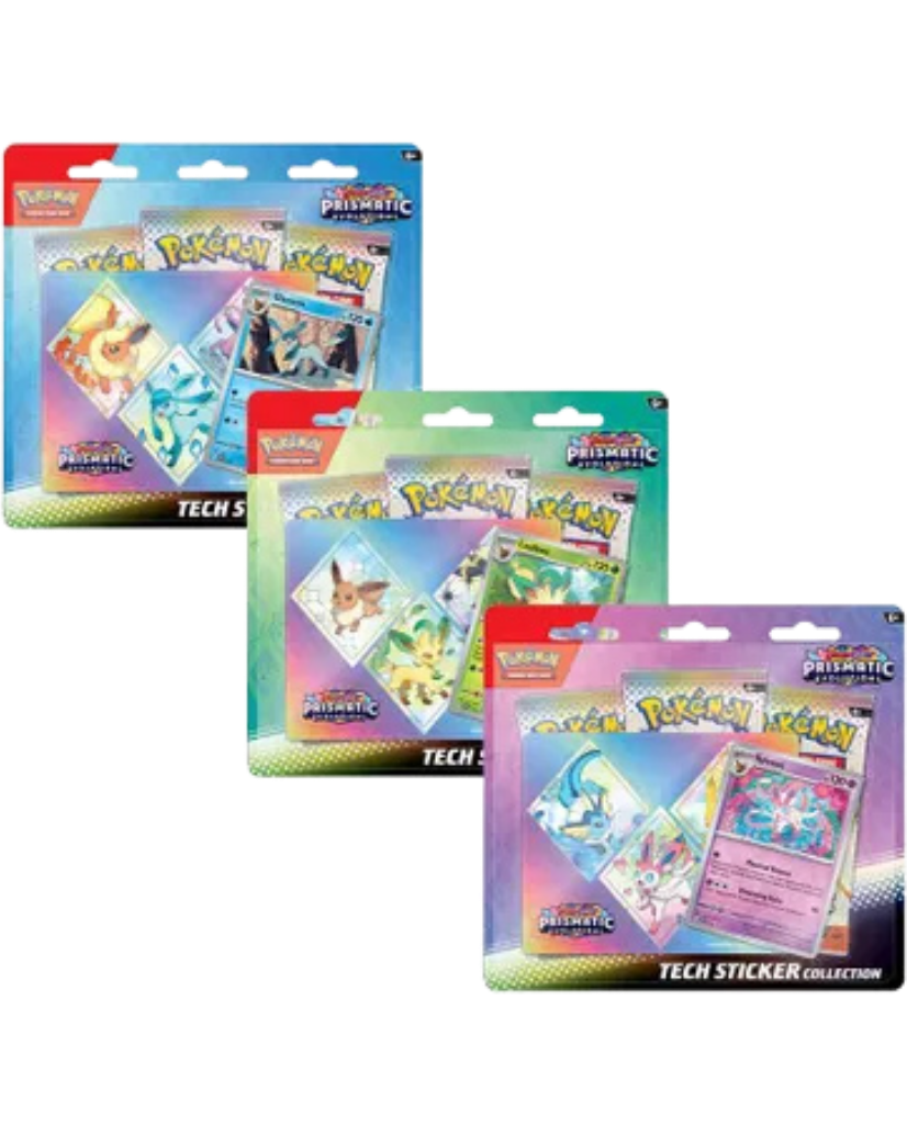 Prismatic Evolutions Tech Sticker Collection [Set of 3]