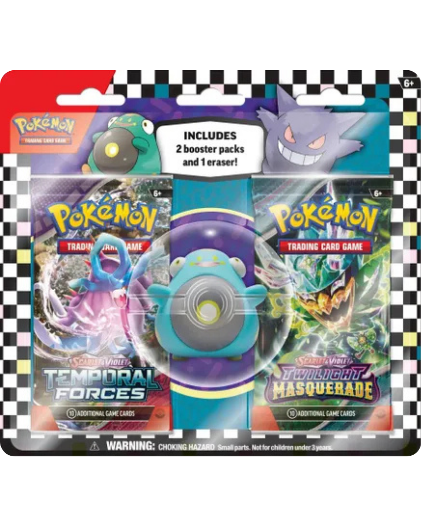 Pokemon TCG: Back to School Eraser Blister 2024 [Bellibolt]