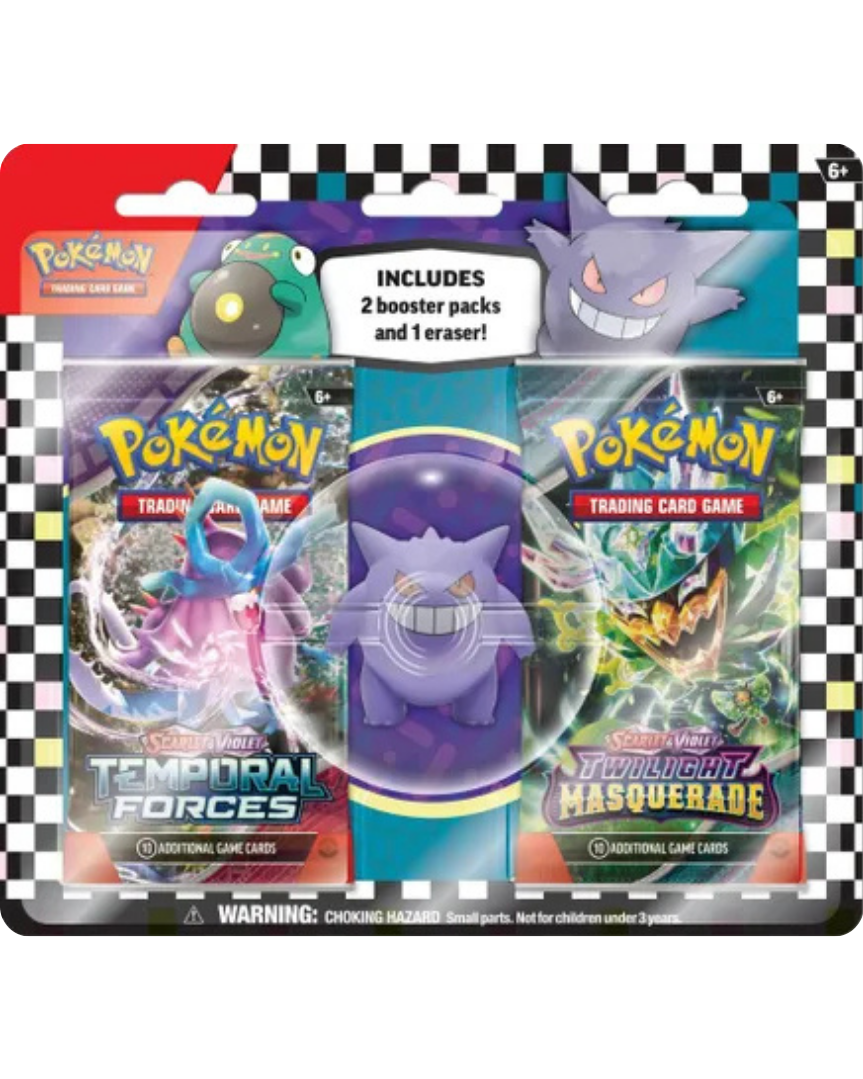 Pokemon TCG: Back to School Eraser Blister 2024 [Gengar]