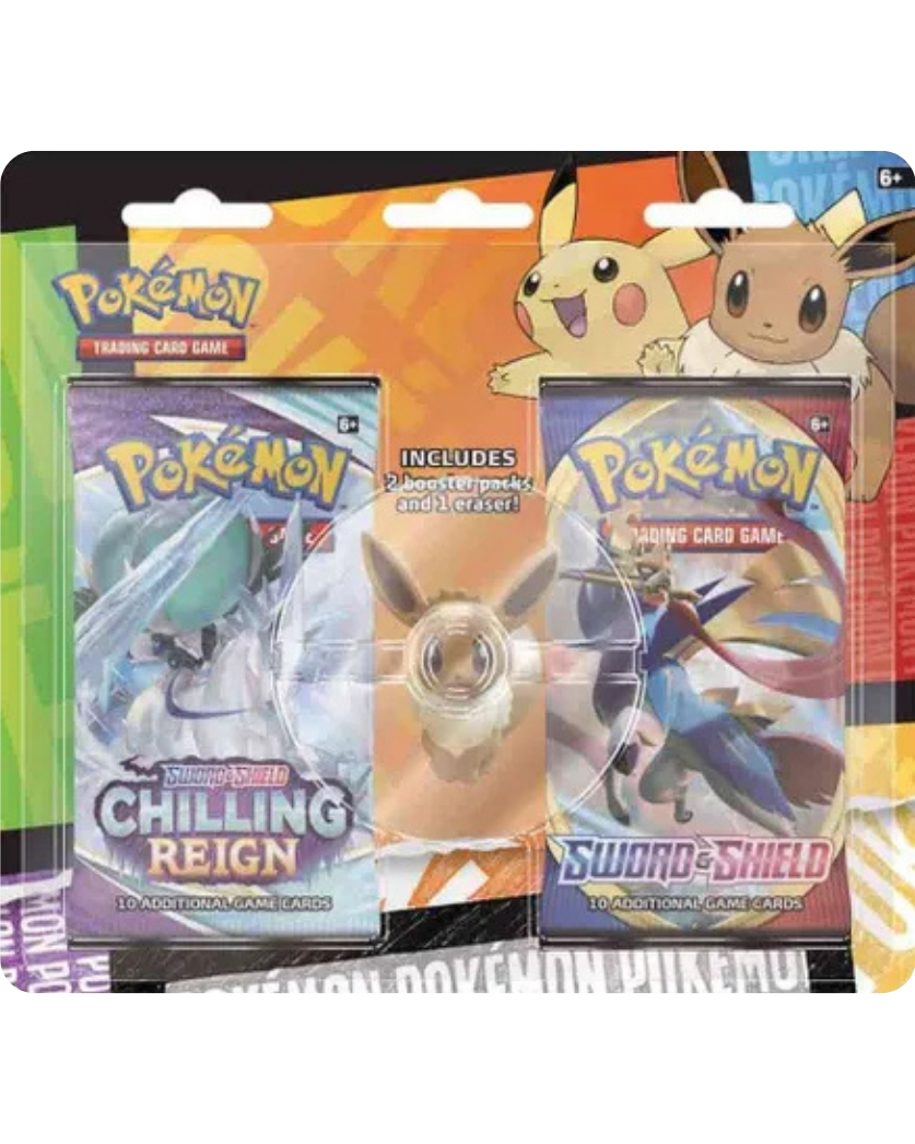 Pokemon TCG: Back to School Eraser Blister [Eevee]