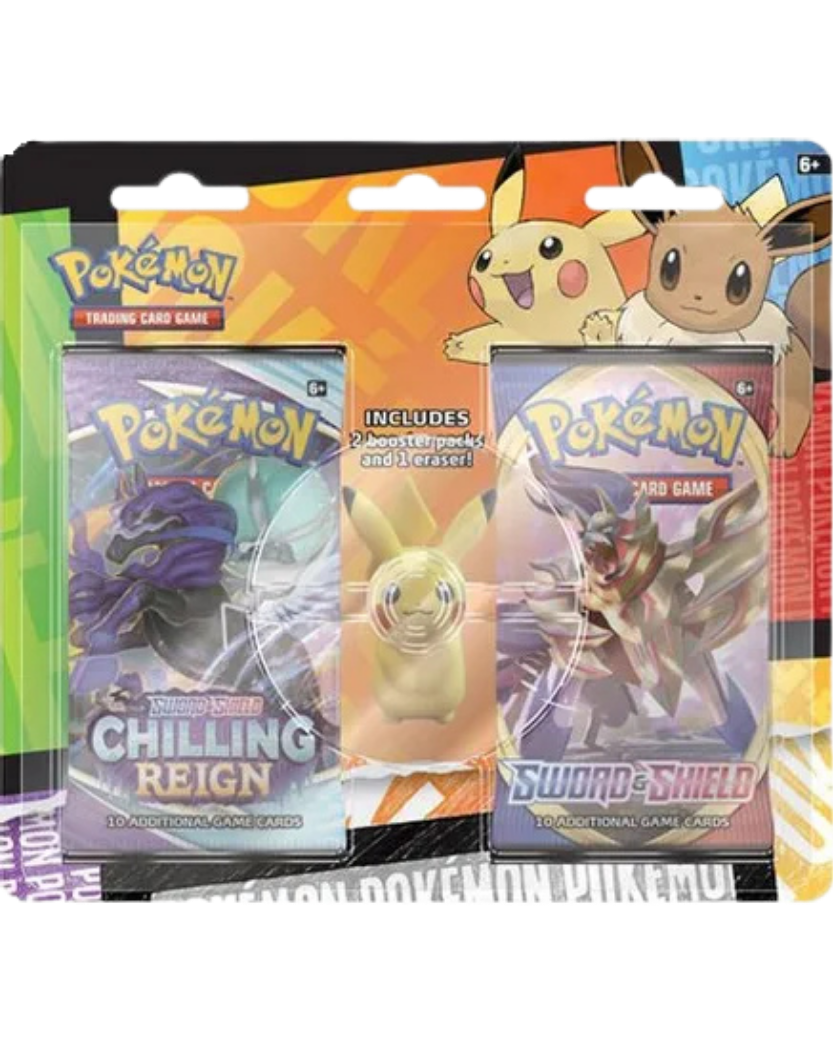 Pokemon TCG: Back to School Eraser Blister [Pikachu]