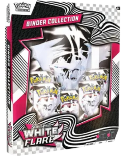 White Flare  Binder Collection Case