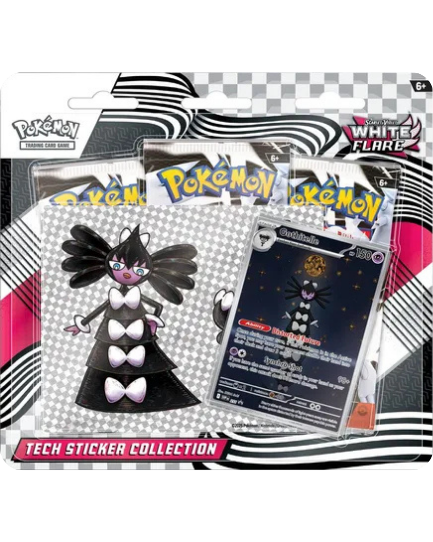White Flare Tech Sticker Collection