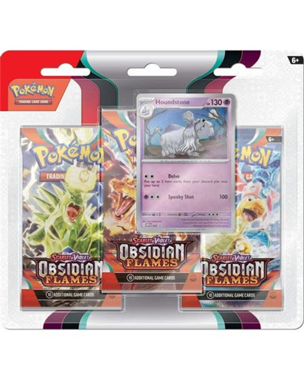 Obsidian Flames 3 Pack Blister [Houndstone]